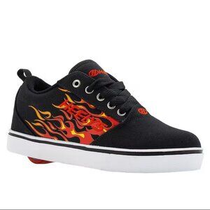 Heelys Boys Youth 1 Pro 20 Black Fire Lace-up Sneaker Skate Shoes